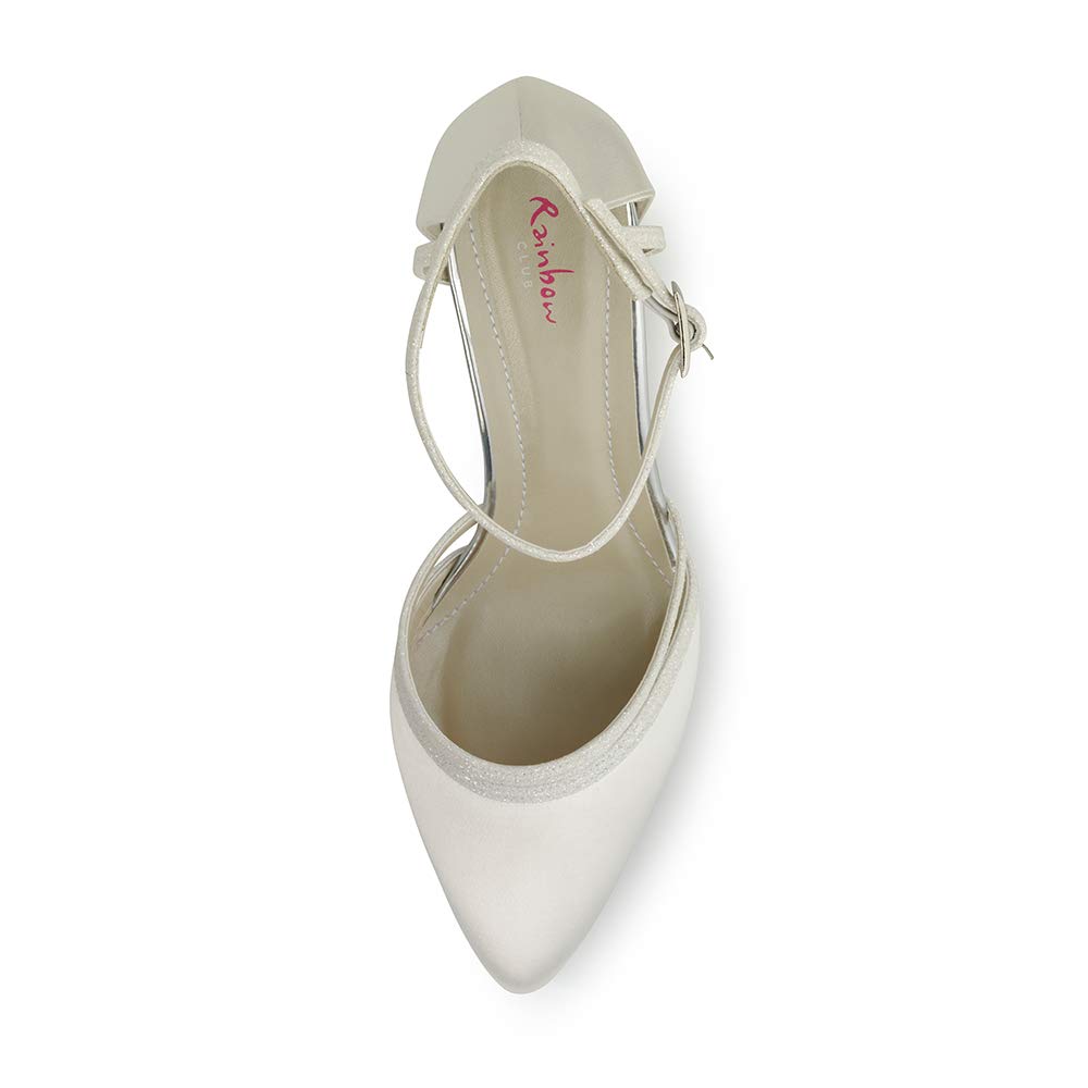 Rainbow Club Embellished Desi Brautpumps Ivory Glitzer 6,5 cm