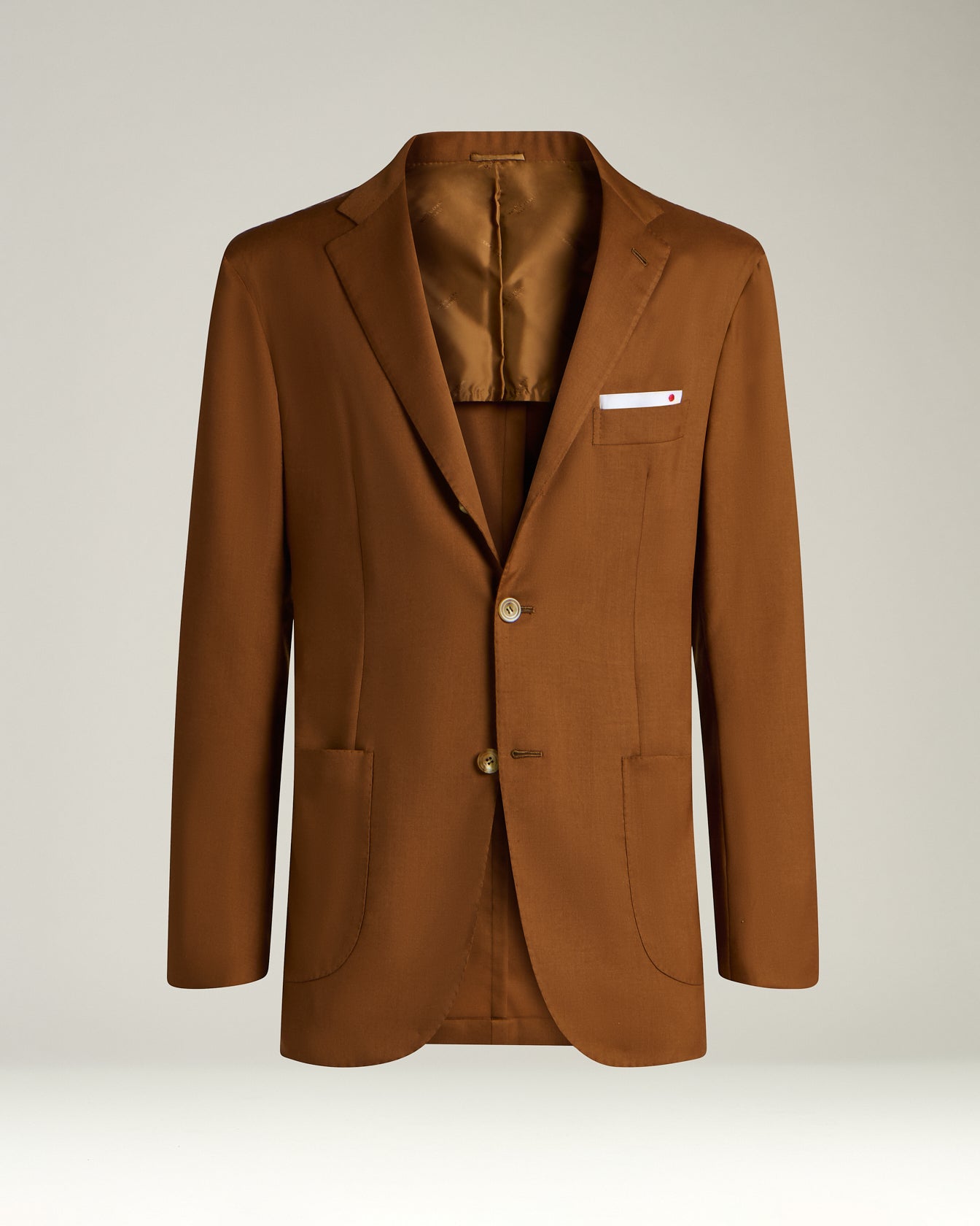 Kiton Jackets Kaschmir Sakko braun einreihig Gr. 50
