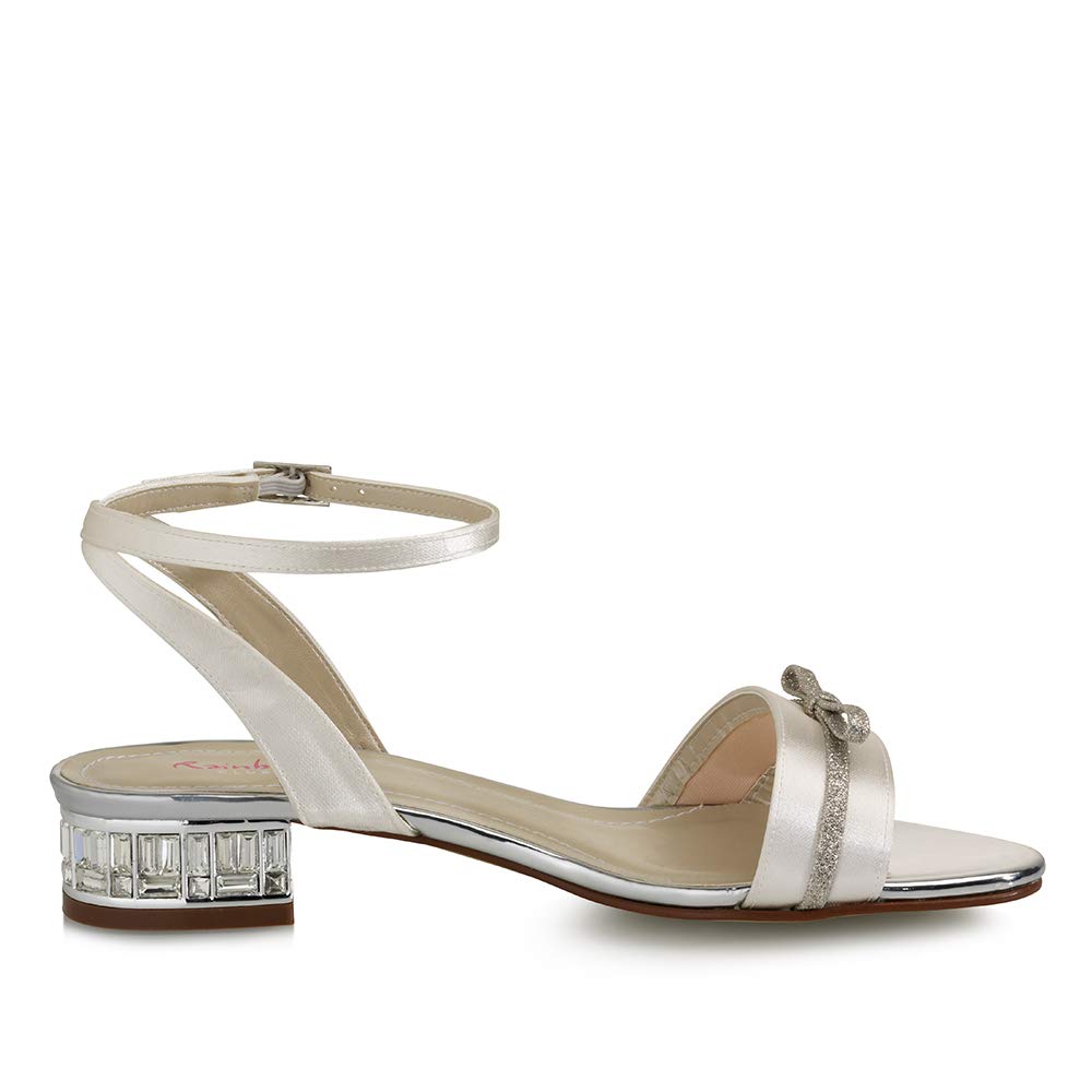 Rainbow Club Gail Sandaletten Brautschuhe ivory Satin Gr. 40