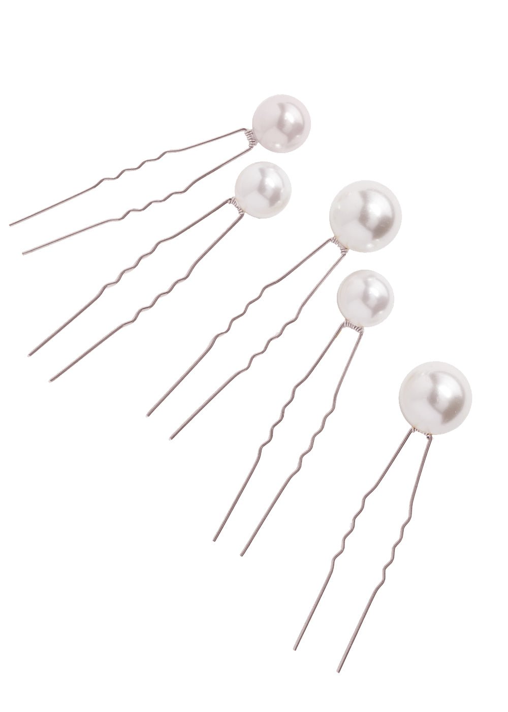 Elizabeth Bower June Pearl Bubble Set Perlen Rhodium