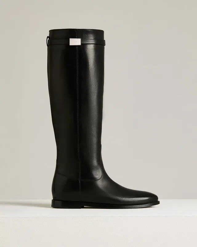 Kiton Shoes Stiefel schwarz Kalbsleder hoch