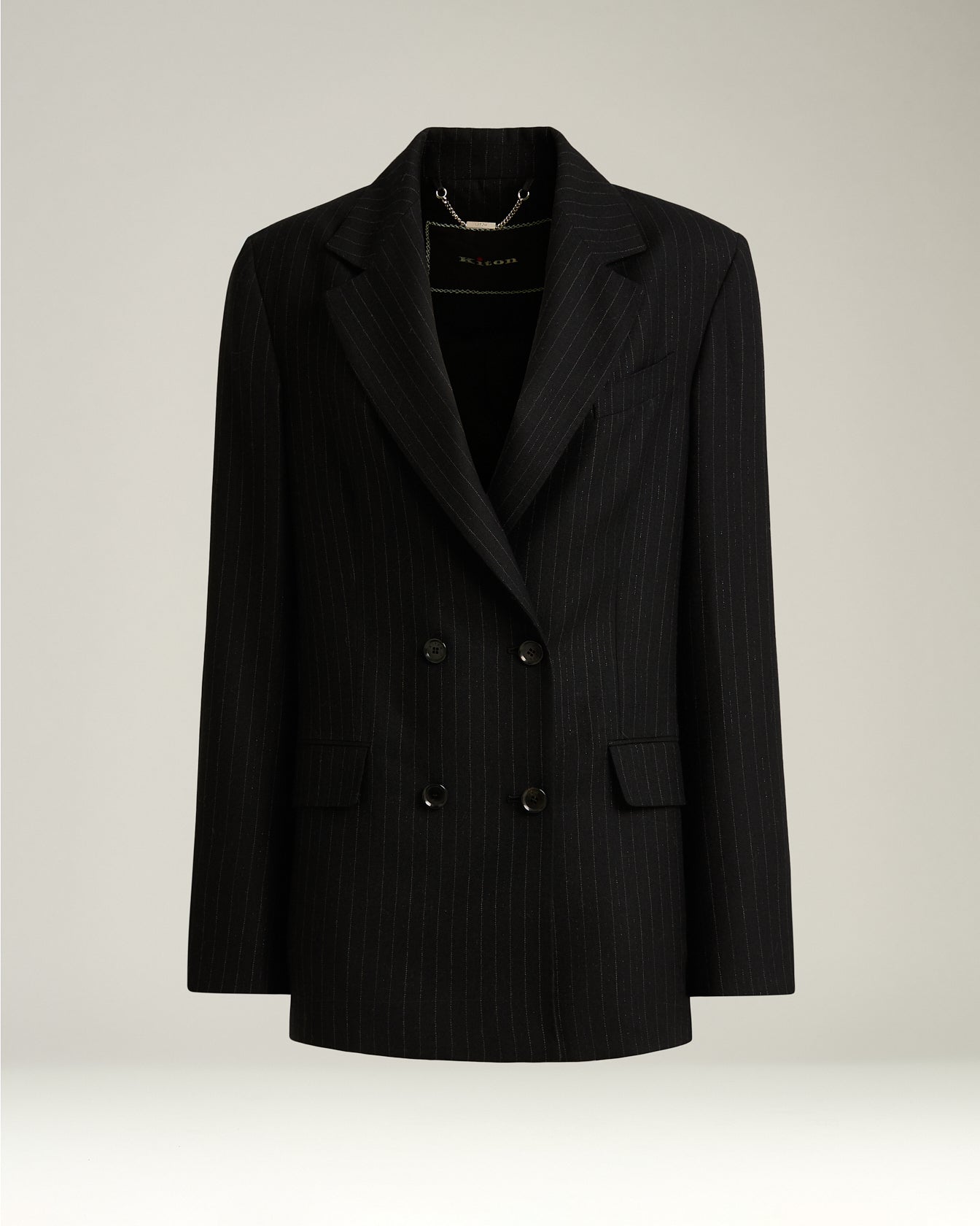 Kiton Jackets Double-Breasted Pinstripe Wool Jacket Blazer Gr. 40