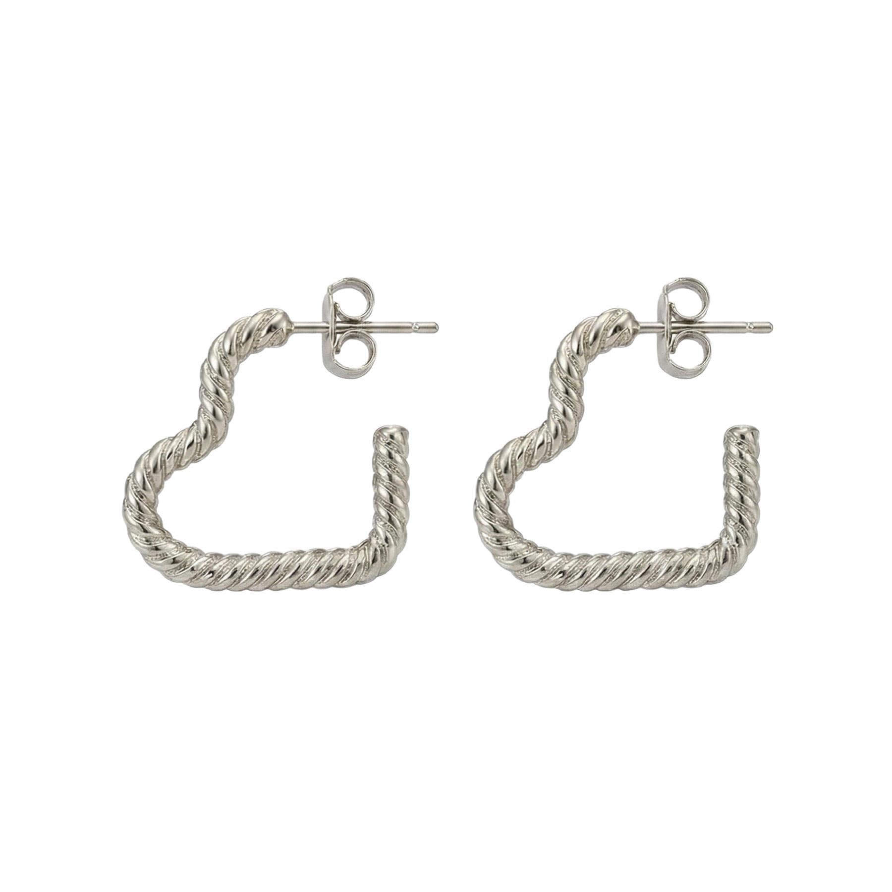 Alpenflüstern DAHEIM Herz Twist DOR078 Ohrstecker gold-farben Strass