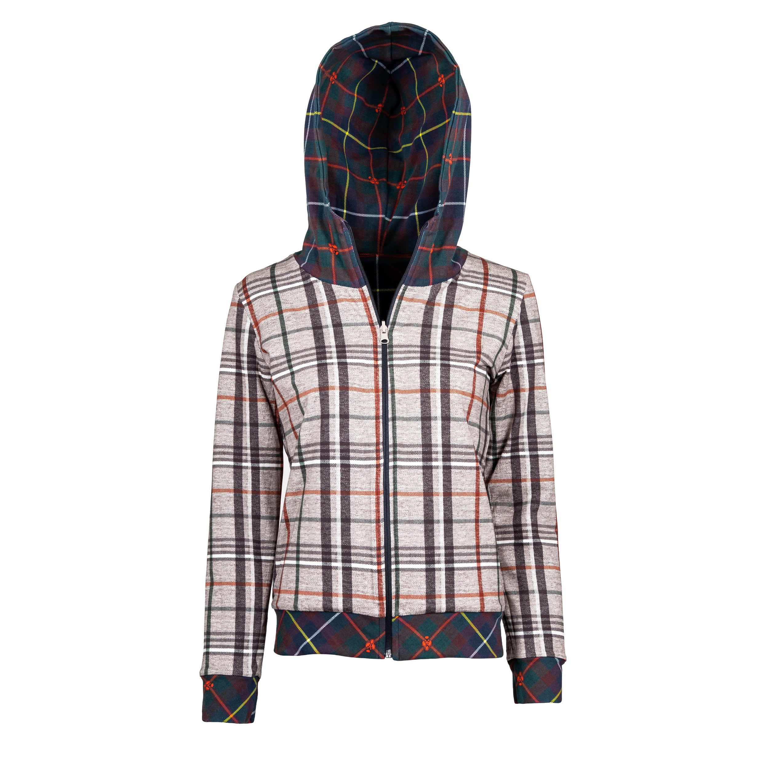 Rettl WOMEN Lin Jacke Kapuze Karoflage Gr.34-44