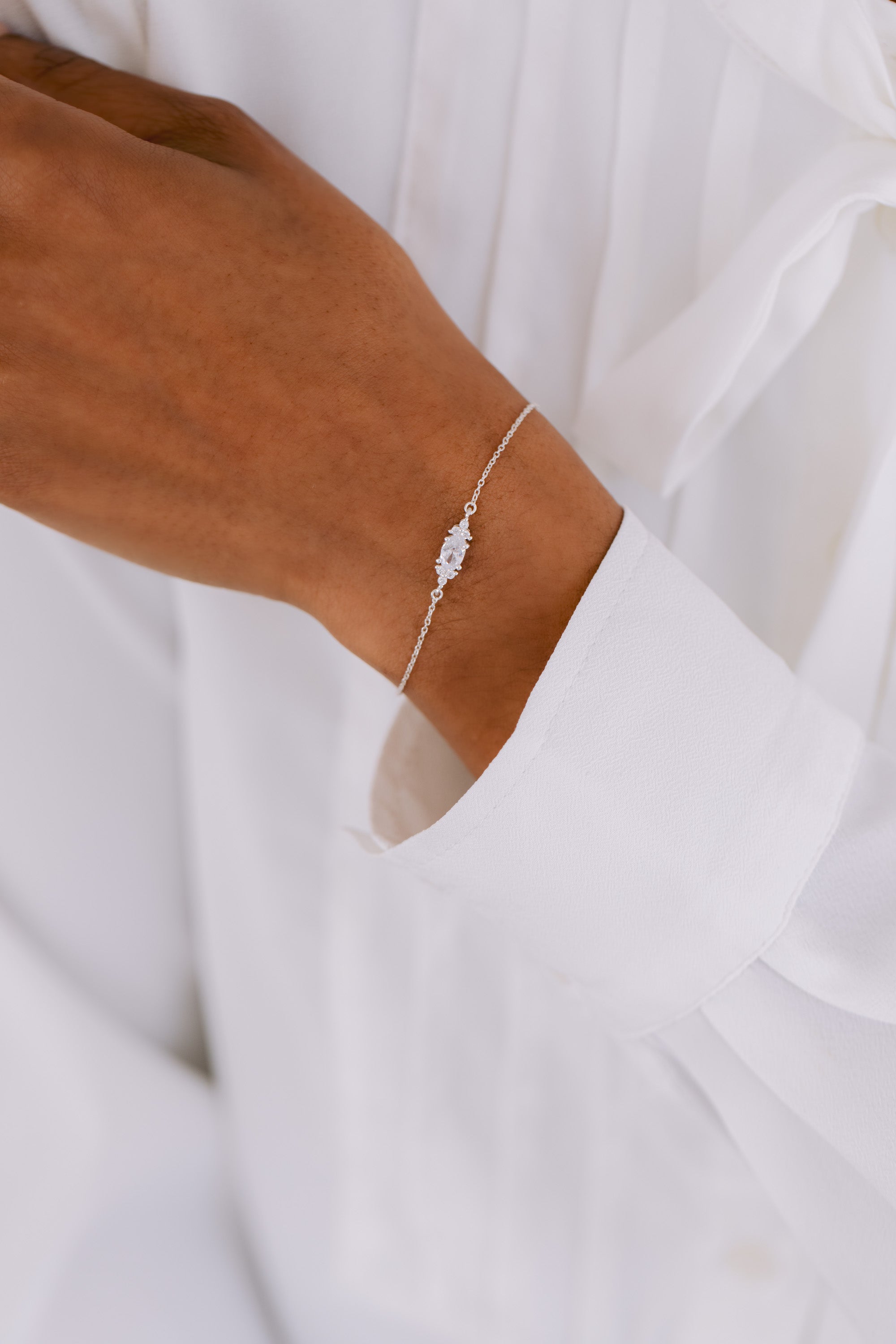 Juvelan Dazzling Beauty Armband Silber Zirkonia 15 cm