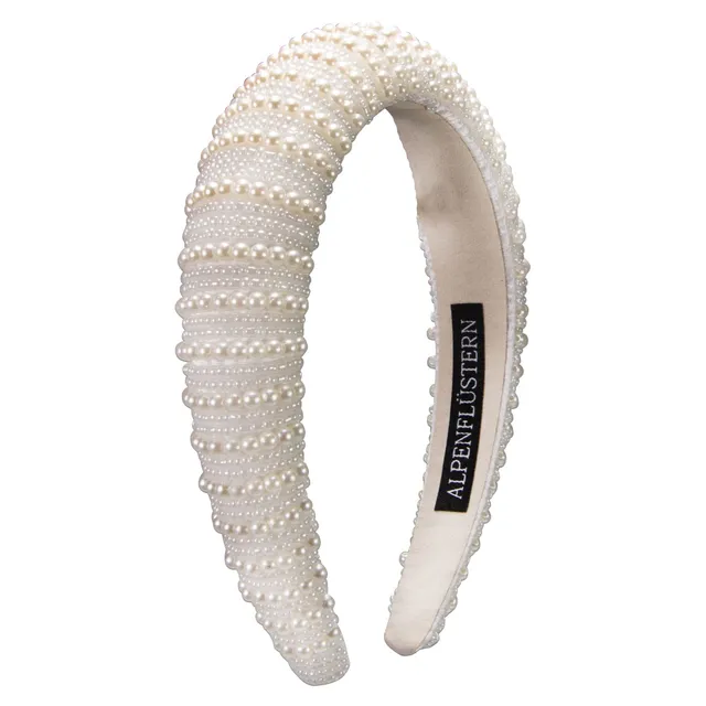 Alpenflüstern Perlen ADV137 Haar-Reif creme-weiß 4 cm