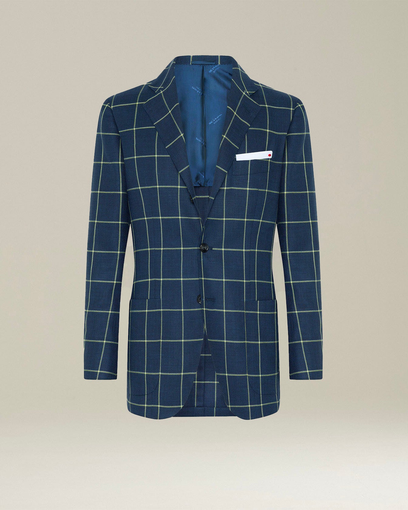 Kiton Jackets Checked Cashmere Blend Blazer Sakko Karo Gr.50