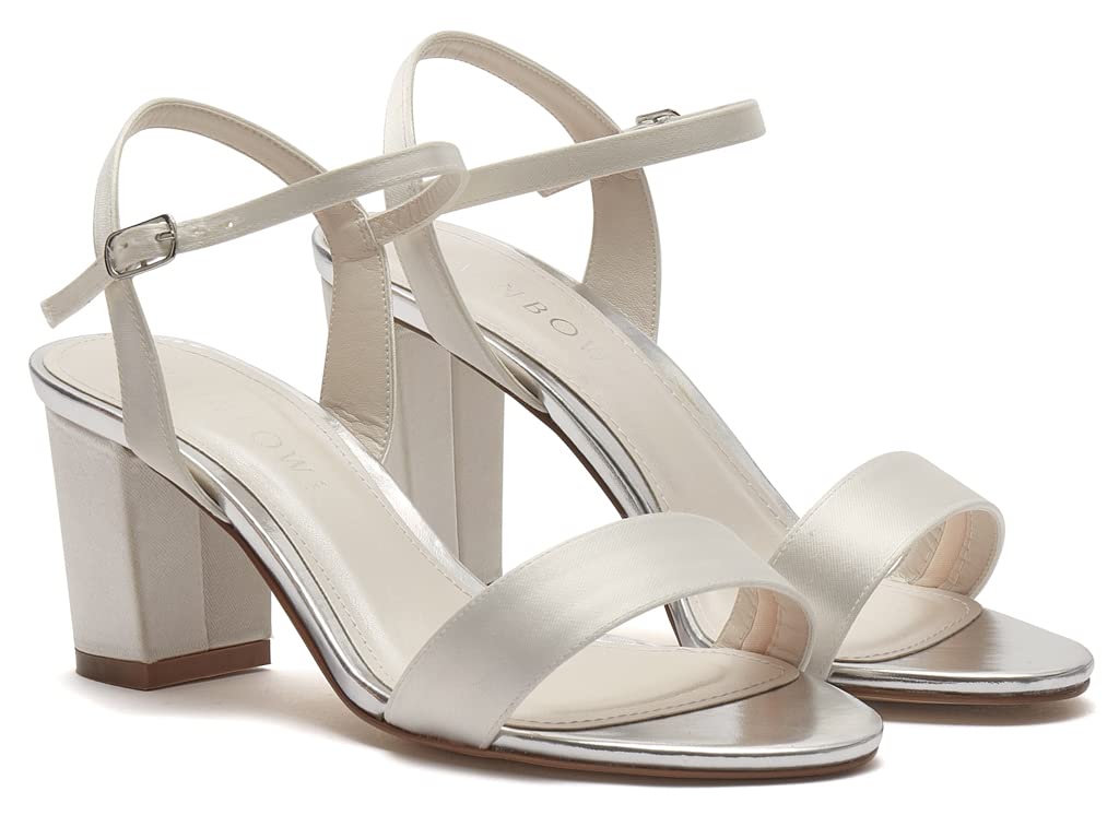 Rainbow Club Margot Braut-Sandalen 40.5 EU ivory Block