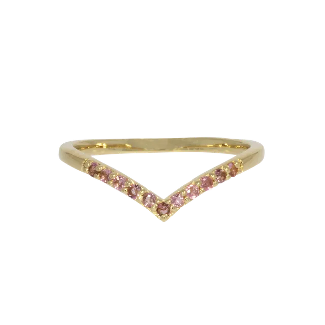 Juvelan Venice Stapelring rosa Turmalin 1,5 mm