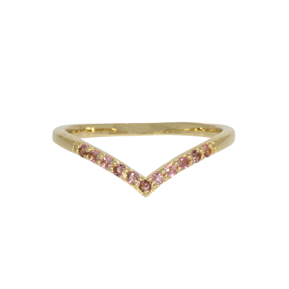 Juvelan Venice Stapelring rosa Turmalin 1,5 mm