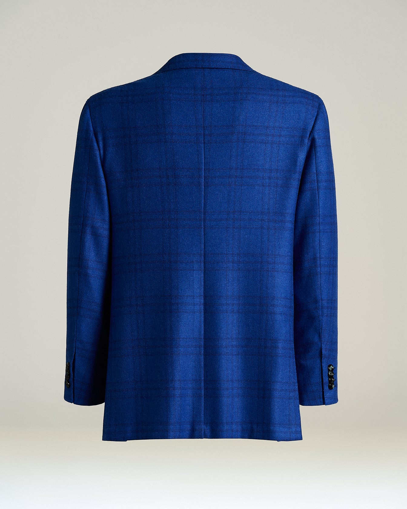 Kiton Jackets Blue Checked Kaschmirsakko Karo
