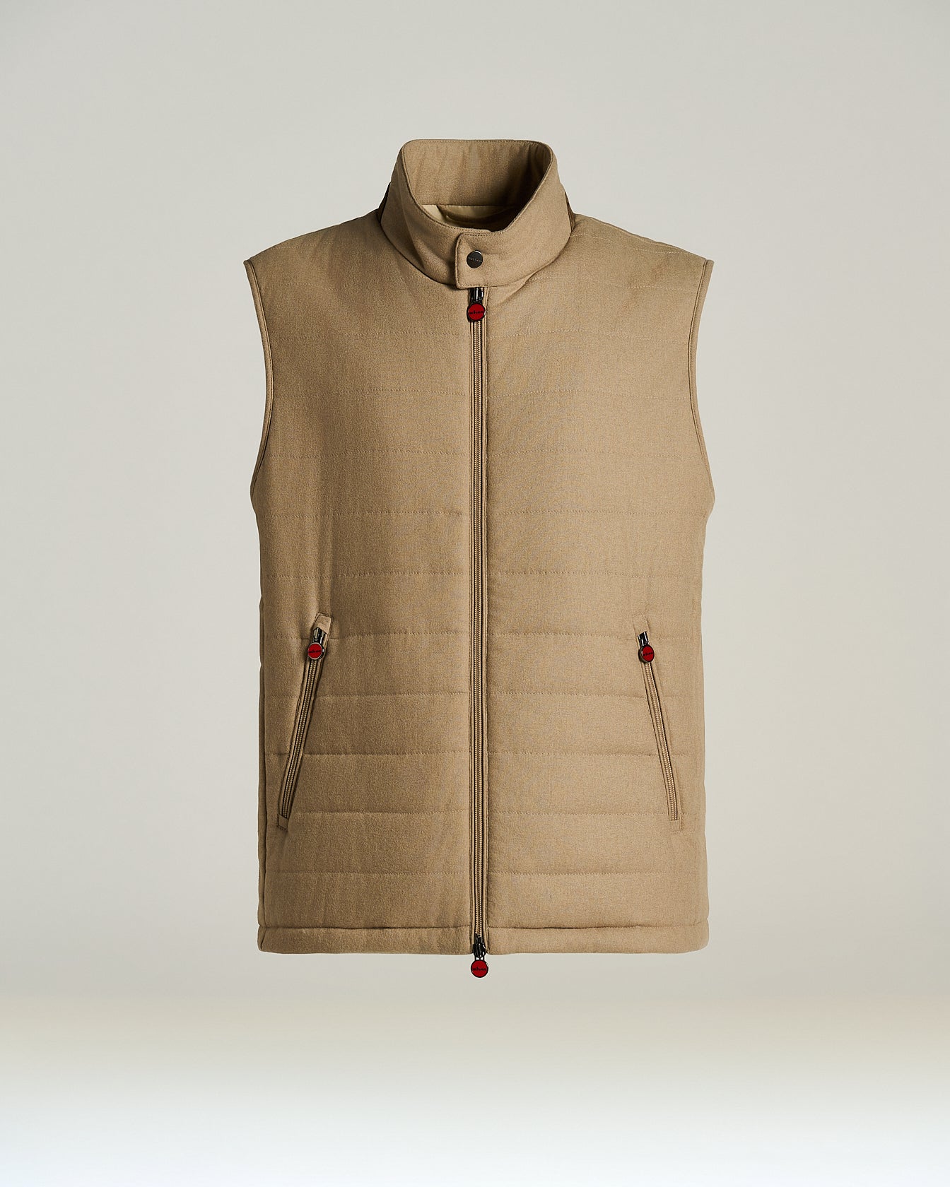 Kiton Gilet Blouson Weste Kaschmir beige Gr. 50