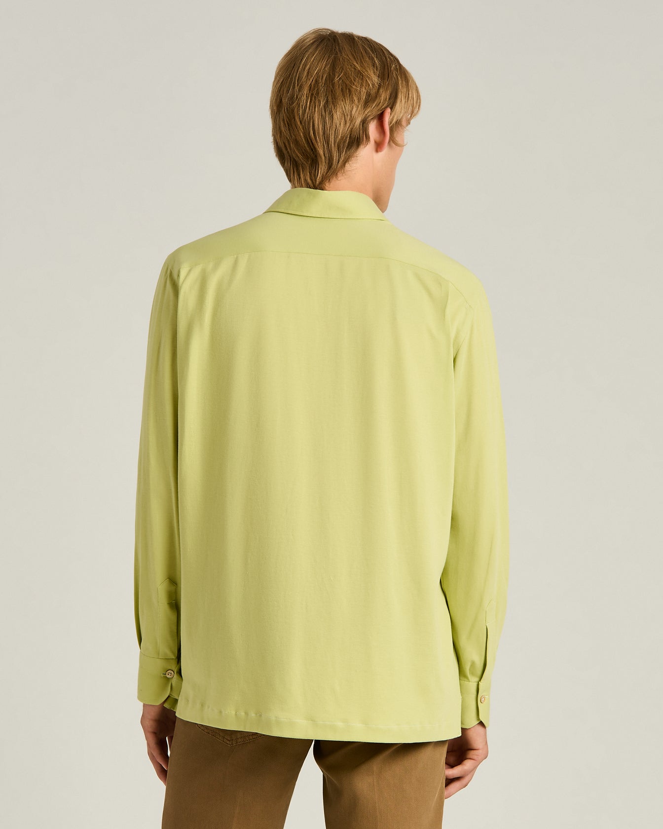 Kiton Cotton Jersey Polo Langarm grün Baumwolle Herren