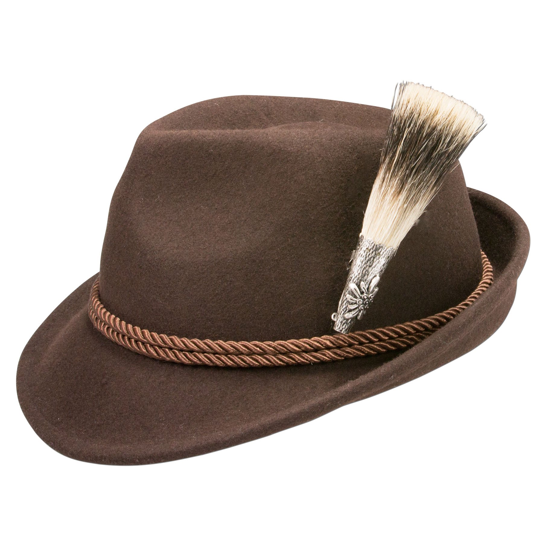 Alpenflüstern Daheim Filzhut Gamsjäger Braun 59/60