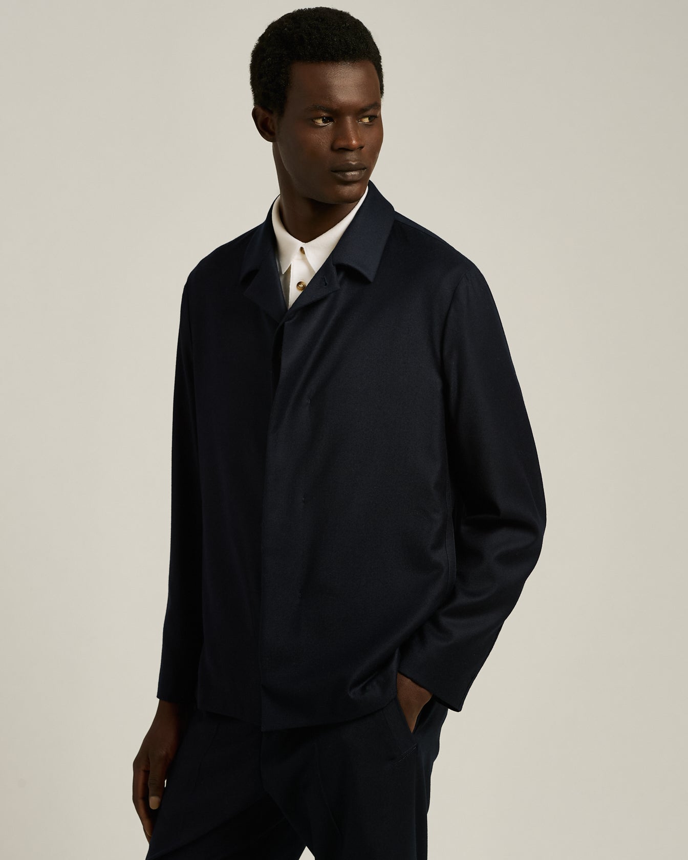 Kiton Jackets Sakko reine Schurwolle Blau Gr. 50 verdeckt