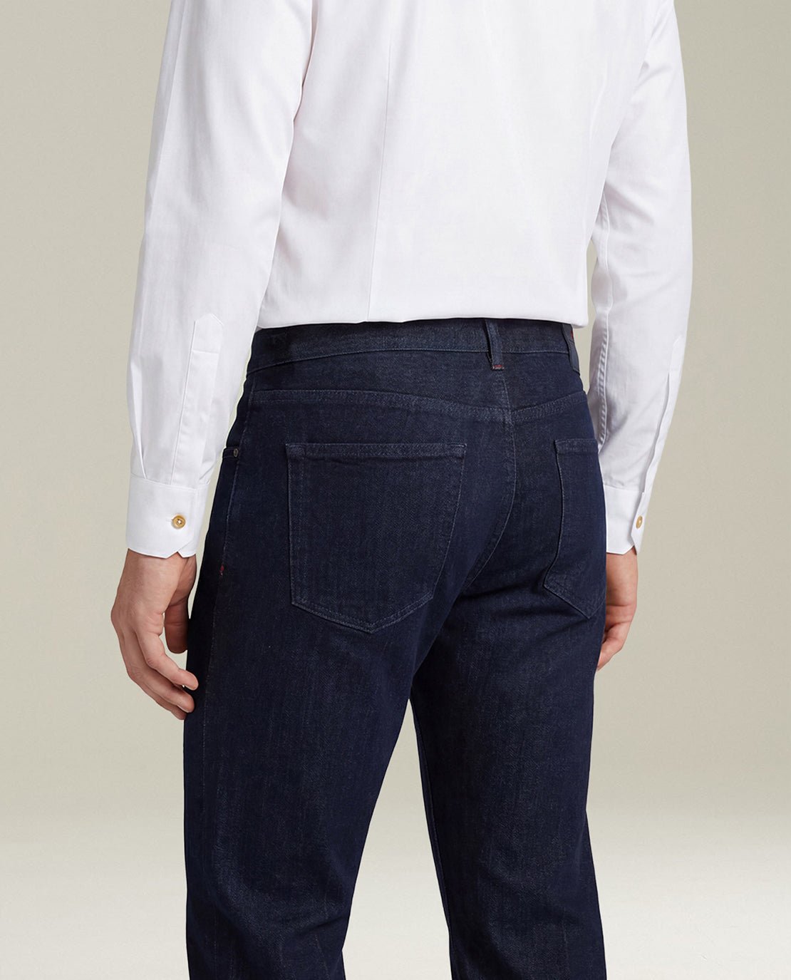 Kiton Jeans Dark Blue Stretch Five-Pocket Dunkelblau