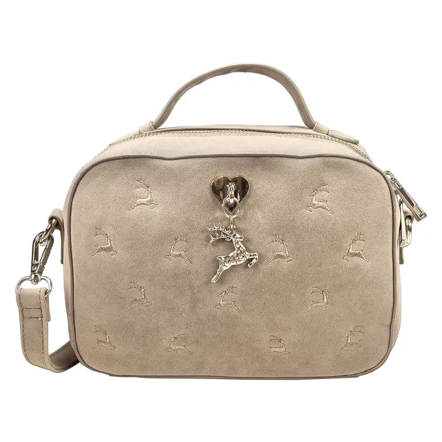 Alpenflüstern DAHEIM DTA093 Trachtentasche Hirsche taupe