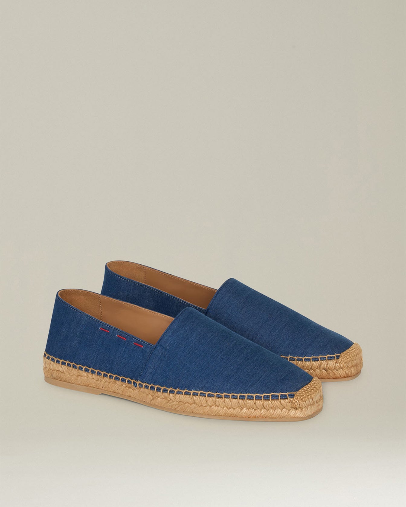 Kiton Shoes Espadrilles Denim Jutesohle