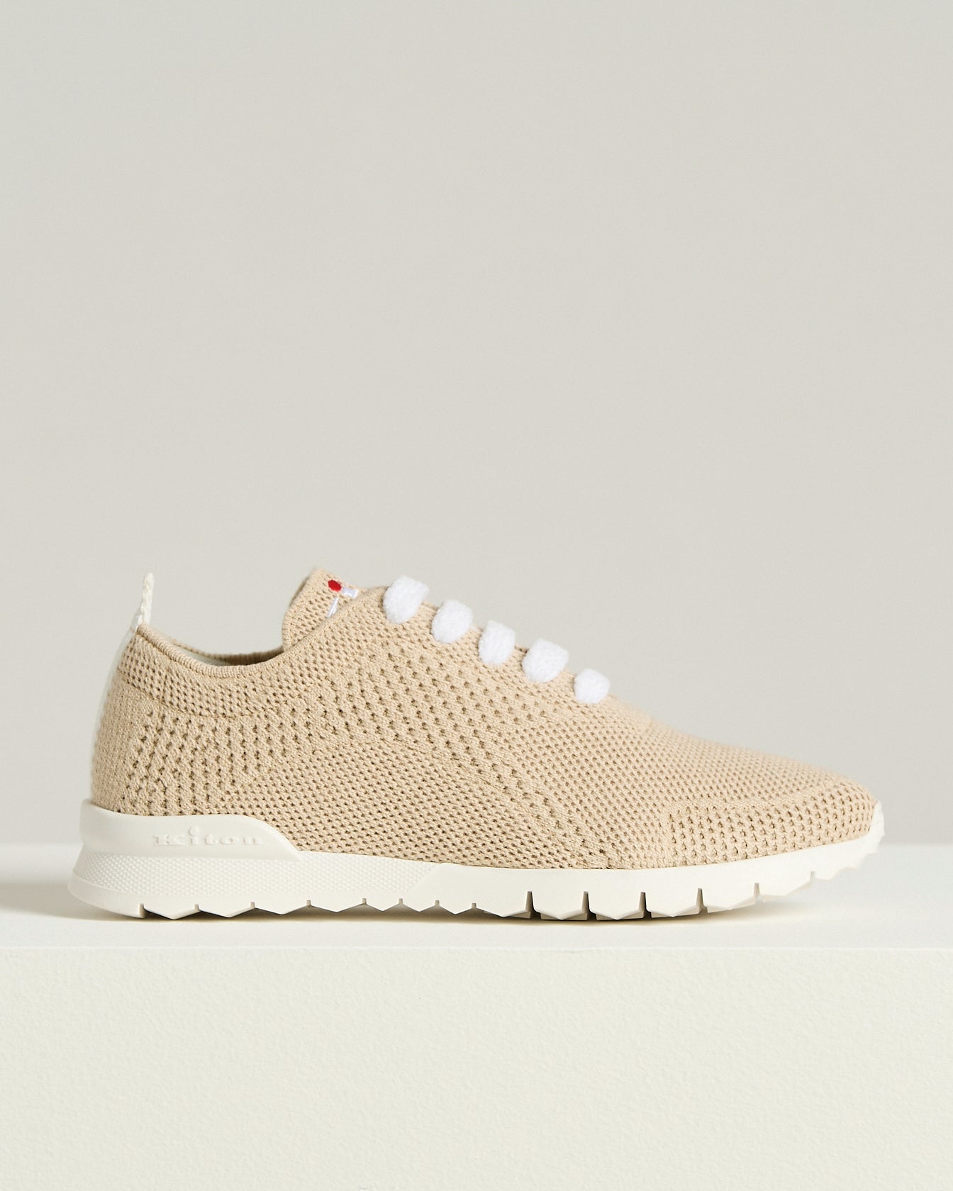 Kiton Fits Sneakers Kaschmir Schuhe Beige 40