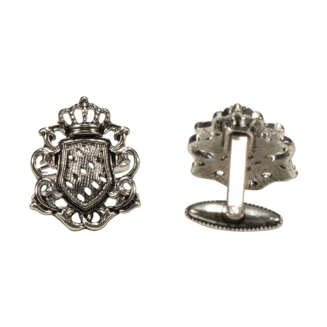 Alpenflüstern DAHEIM API094 Manschettenknöpfe Wappen antik-silber