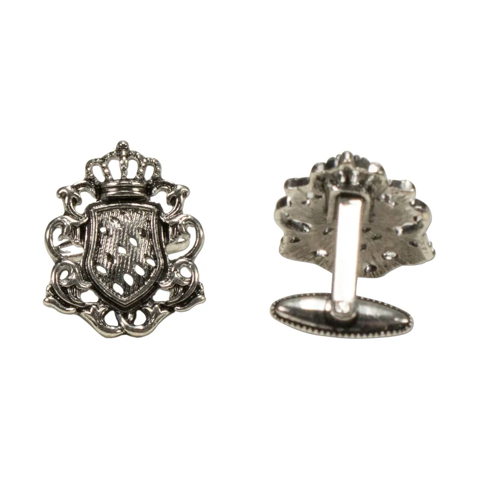 Alpenflüstern DAHEIM API094 Manschettenknöpfe Wappen antik-silber