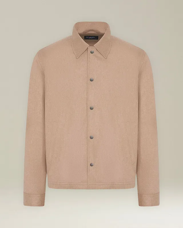 Kiton Camicia Cashmere Nylon Hemdjacke Herren