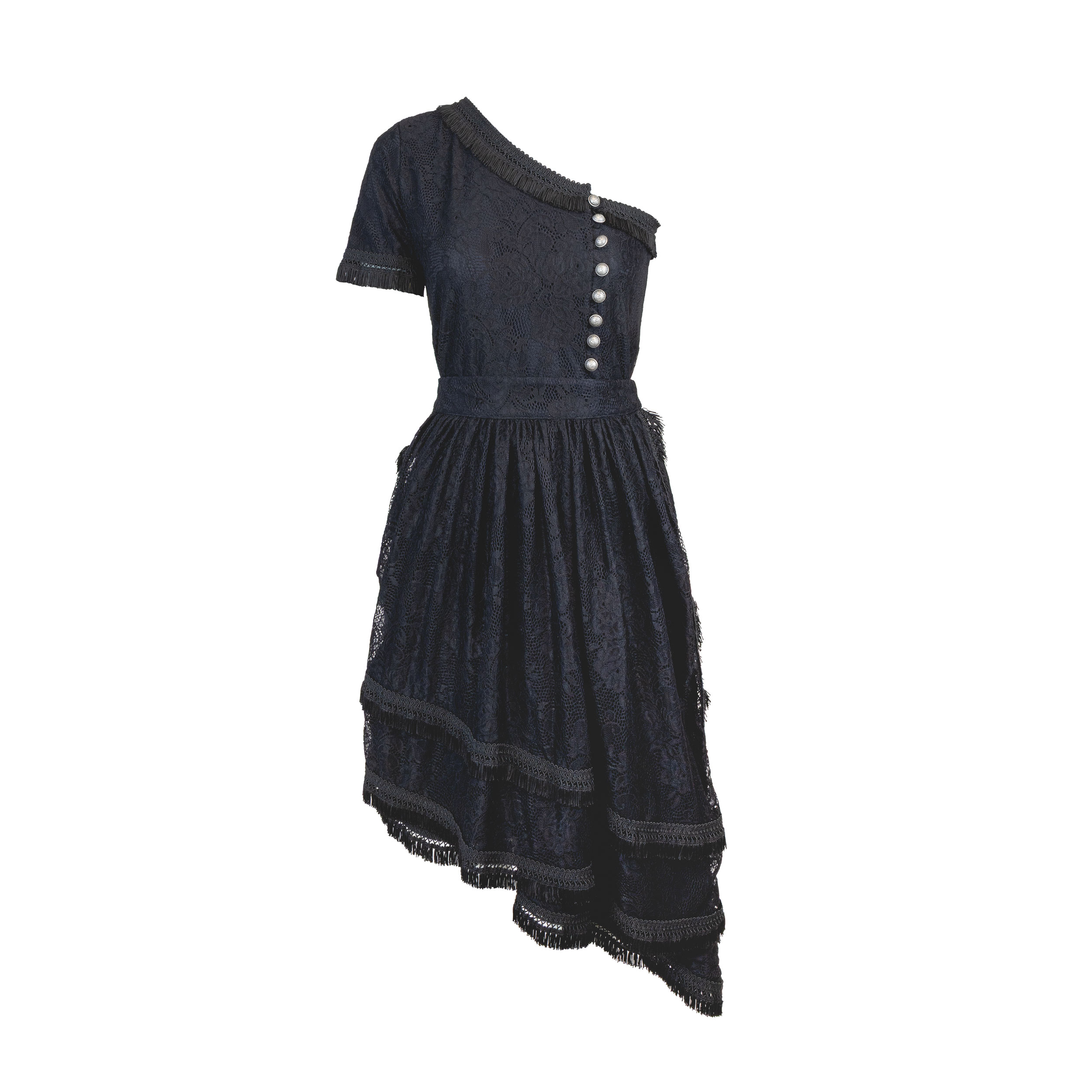 Rettl A schrägs Dirndl Festkleidung midi Baumwolle