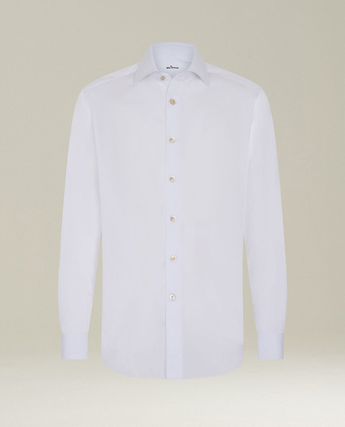 Kiton Shirts Hemd Weiß Baumwolle French Collar