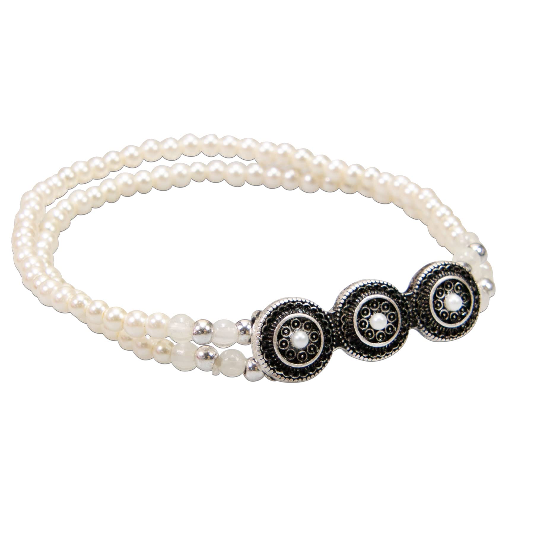 Alpenflüstern DAHEIM DAB087 Perlen-Armband Helena creme-weiß