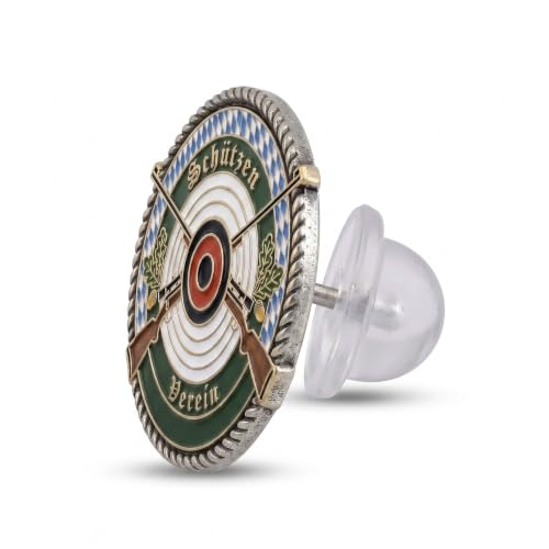 Alpenflüstern DAHEIM Schmuck API184 Anstecker Schützenscheibe bunt