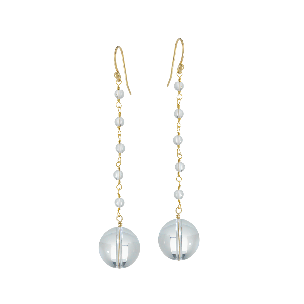 Juvelan Kerstin Bergkristall Ohrringe Silber 6 cm Lang