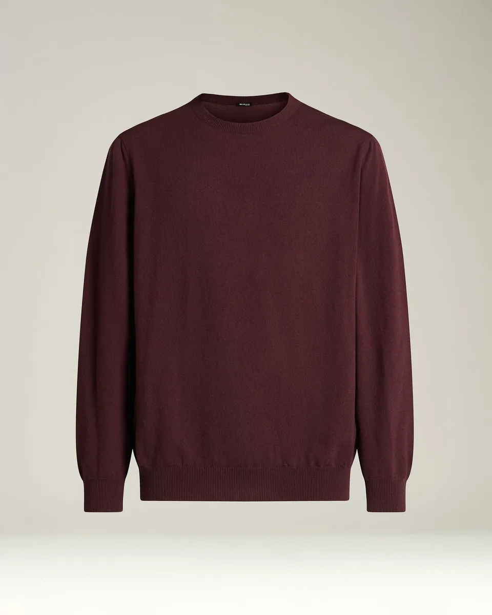 Kiton Knitwear Cashmere Pullover bordeaux Rundhals