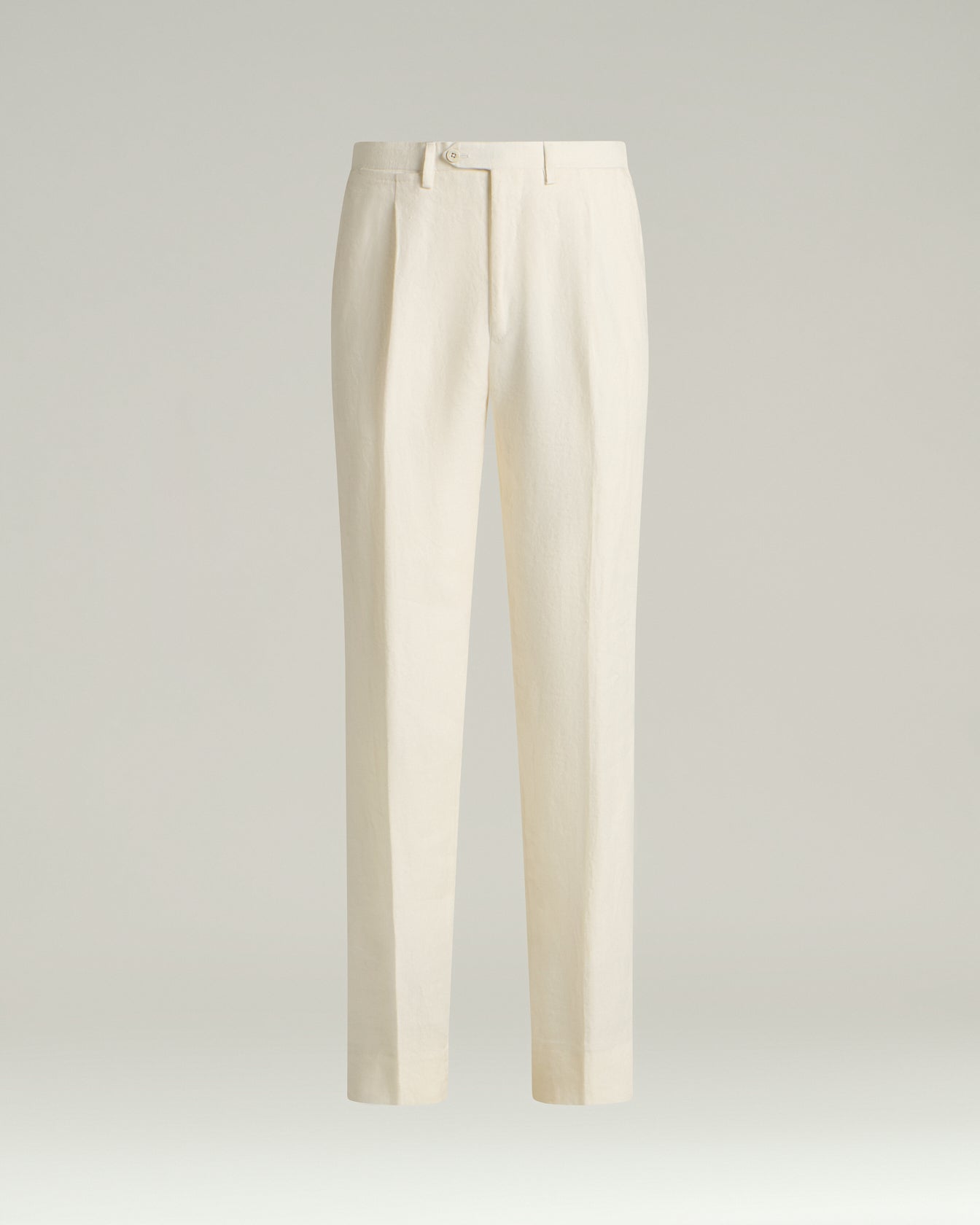 Kiton Trousers Leinenhose weiß rein Gr. 50
