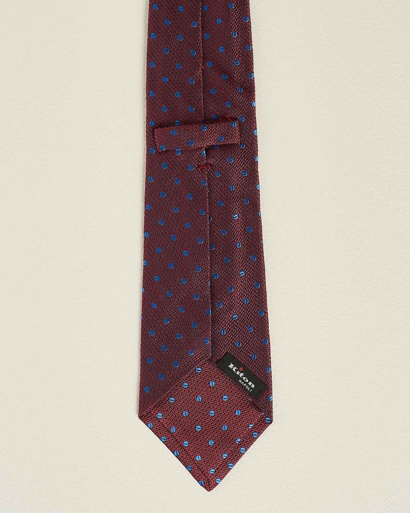 Kiton Seidenkrawatte Gemustert 8,5 cm Handgenäht