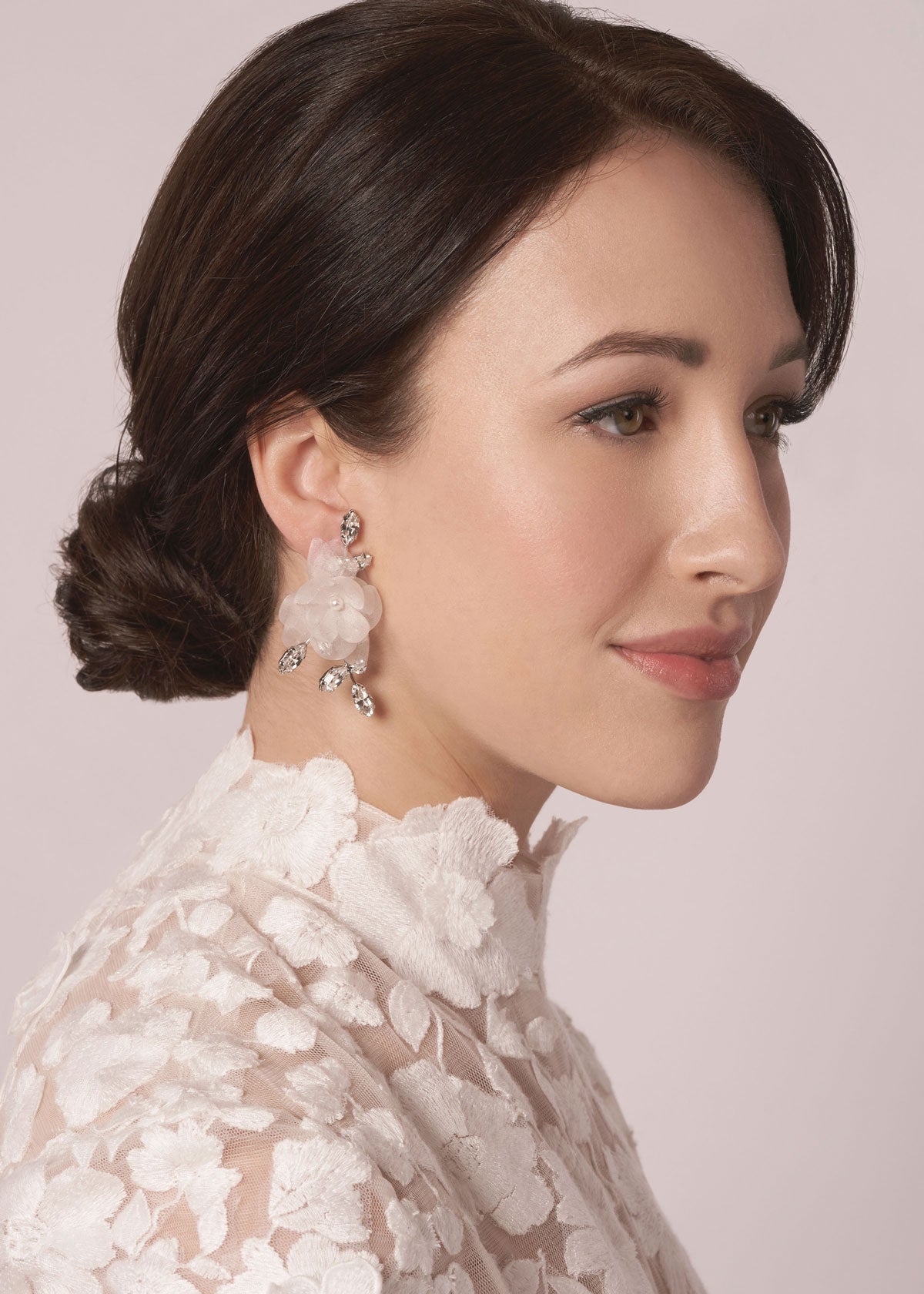 Elizabeth Bower Crystalla Flutter Ohrstecker Rhodium