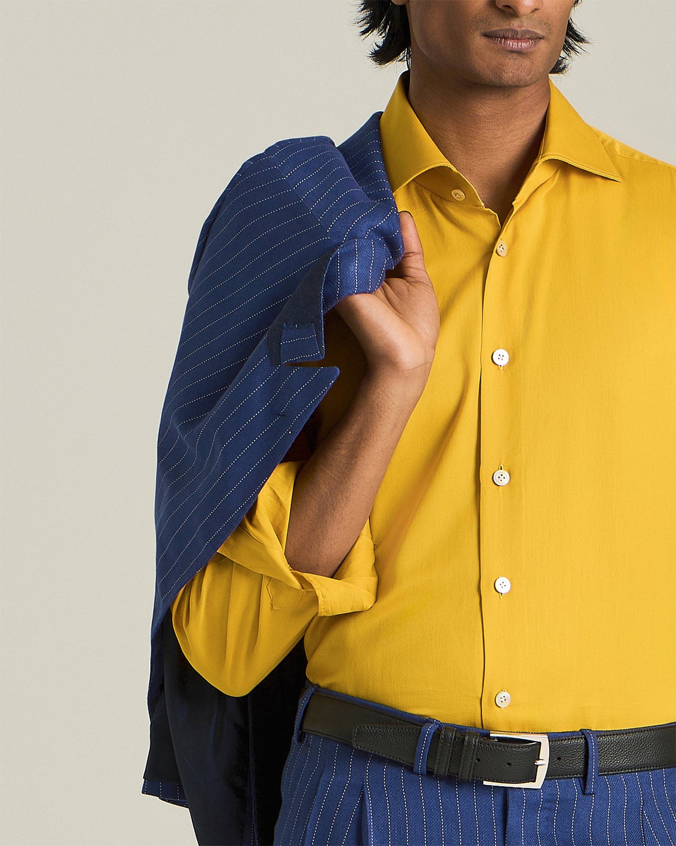 Kiton Glamour Cotton Silk Hemd Baumwolle Seide Perlmutt