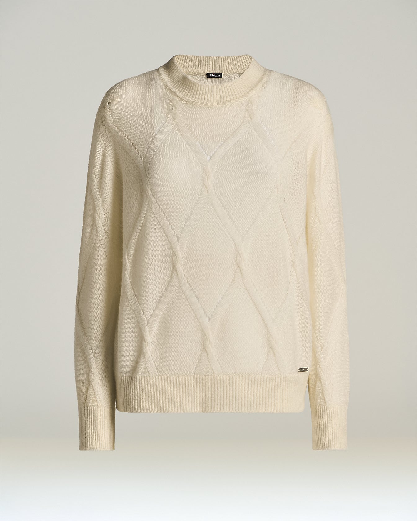 Kiton Knitwear Pullover creme Kaschmir Seide Gr.42