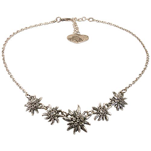 Alpenflüstern DAHEIM Edelweiss Symphonie Dirndlkette Silber
