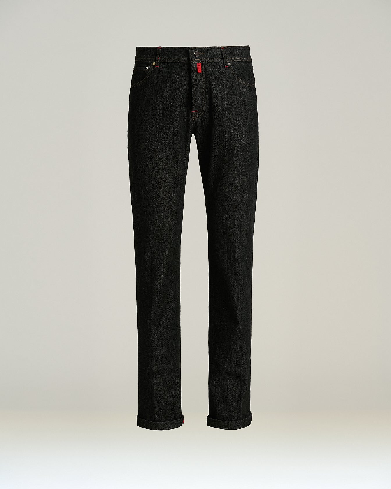 Kiton Five-Pocket Jeans Stretch schwarz Gr.34 tapered