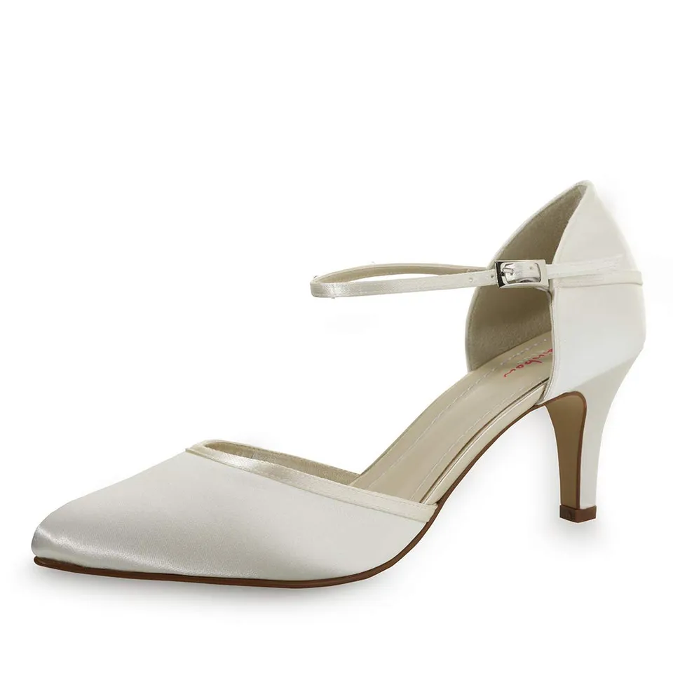 Rainbow Club Timeless Dewi Pumps Ivory Satin Bliss