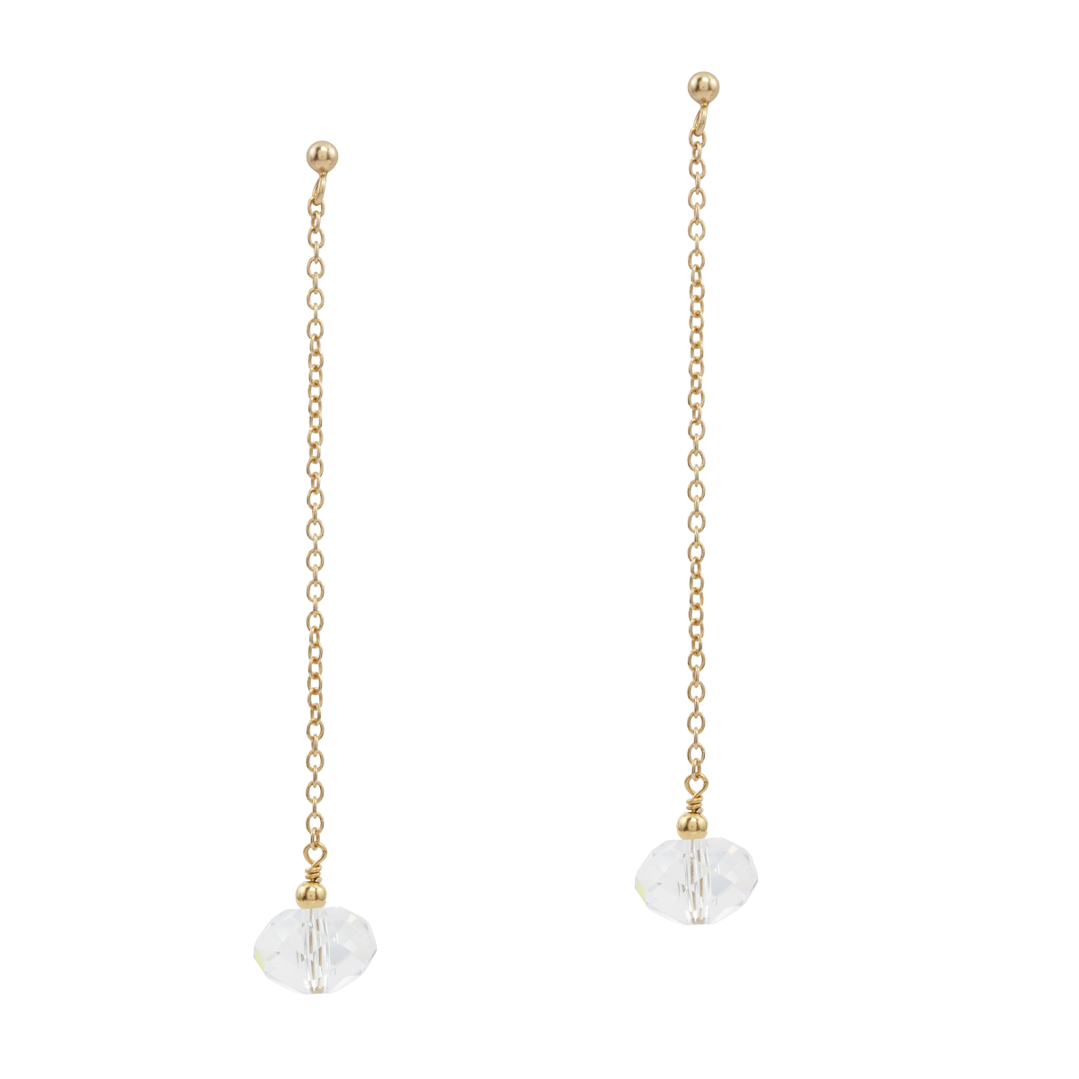 Juvelan Mystical Ohrhänger Kristall Gold 7,5 cm