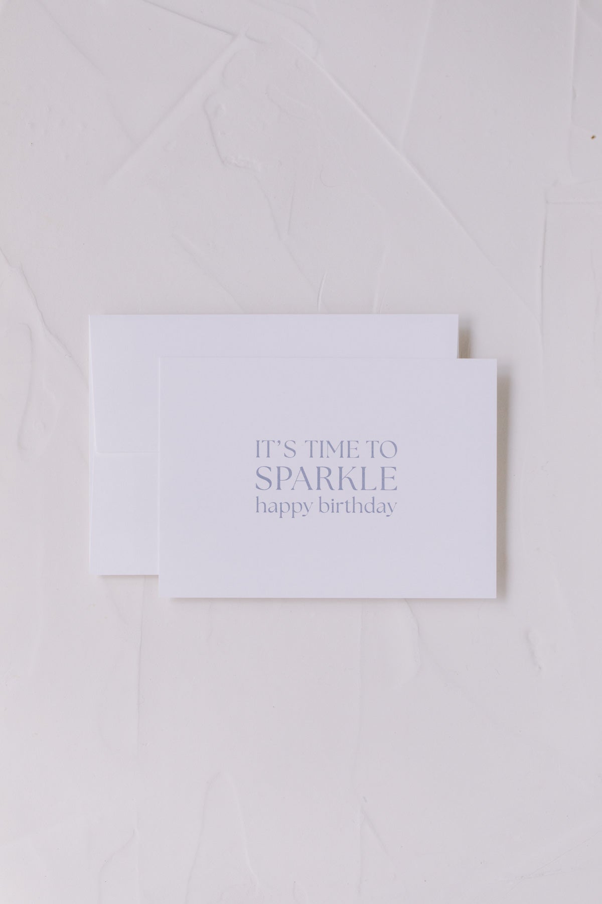 Juvelan Time To Sparkle Postkarte Geburtstagskarte blau