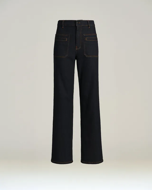 Kiton Trousers Dark Blue Cotton Hose Gr.44 Denim Stretch