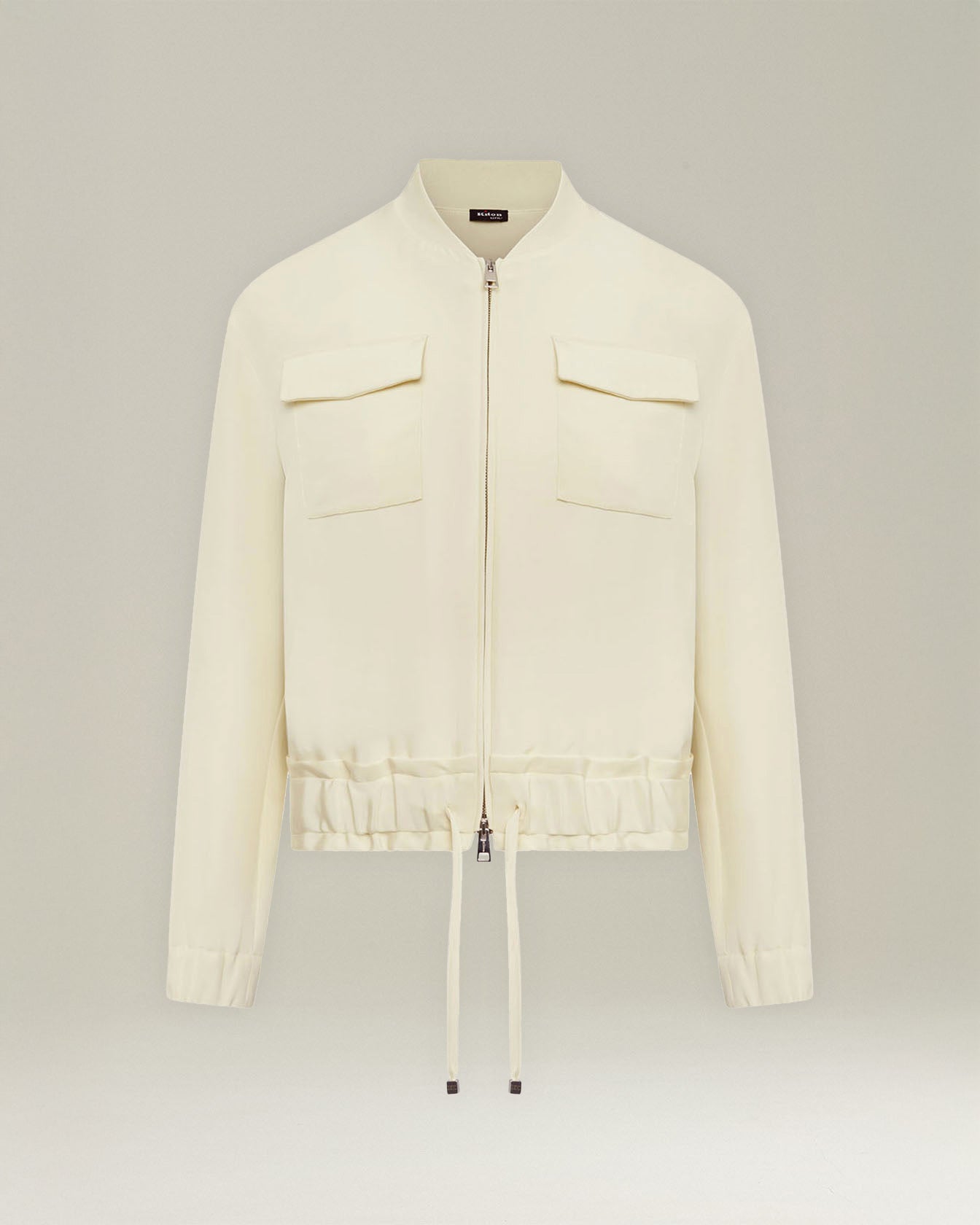 Kiton Outerwear Silk Bomberjacke Seide Damen