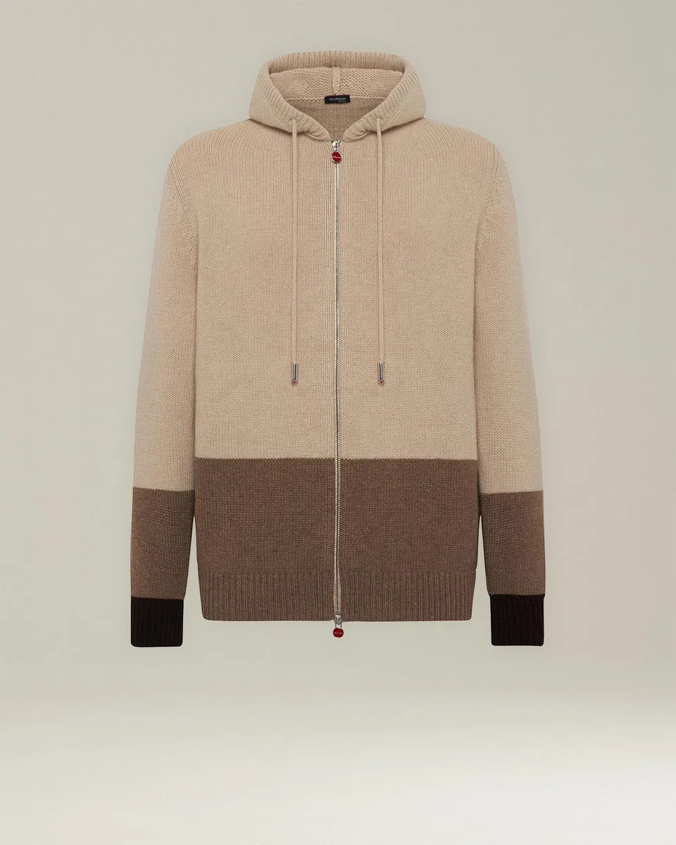 Kiton Outerwear Bomberjacke Kaschmir Colorblock