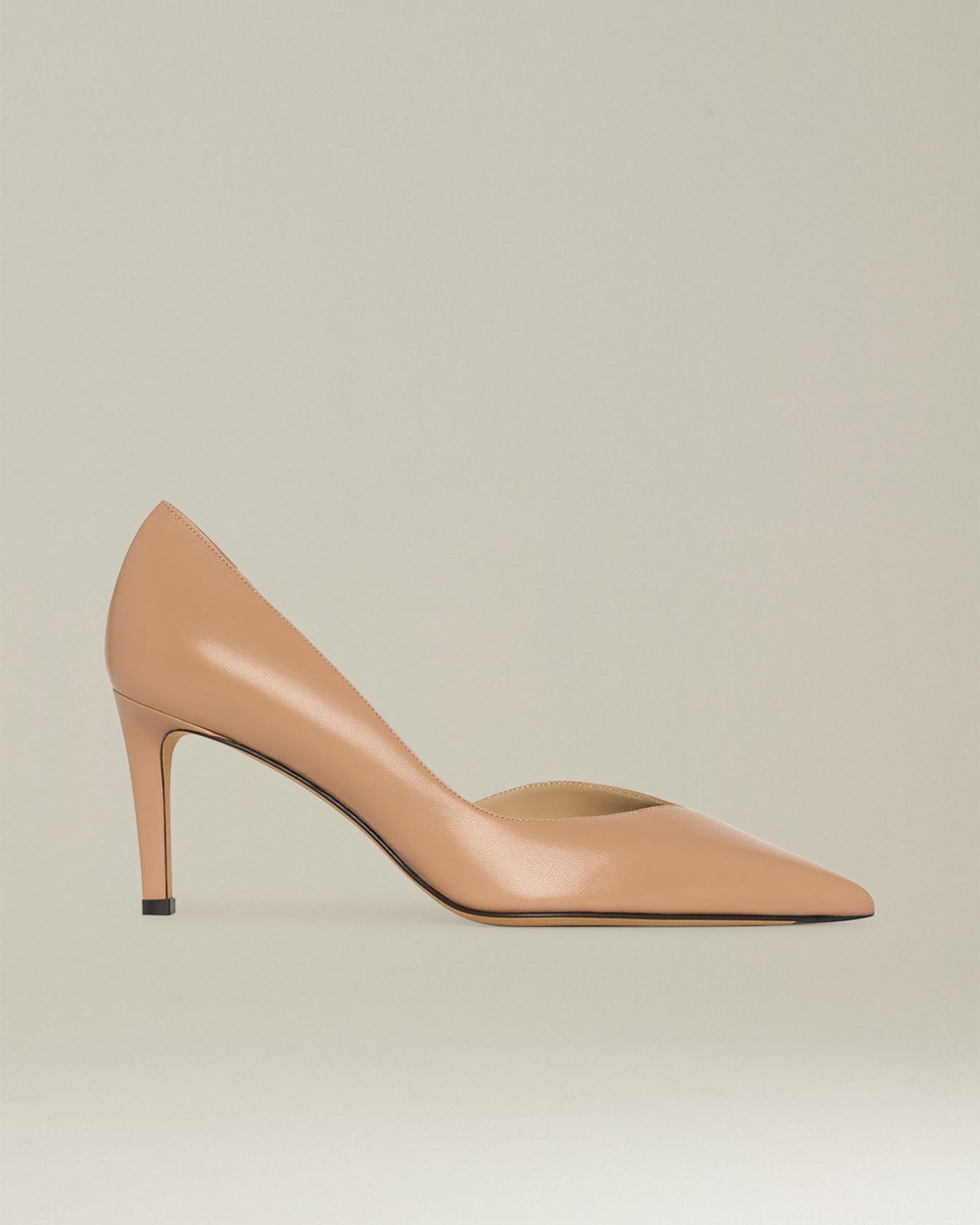 Kiton Décolleté Leder Pumps 7 cm Absatz Schwarz Gr. 38