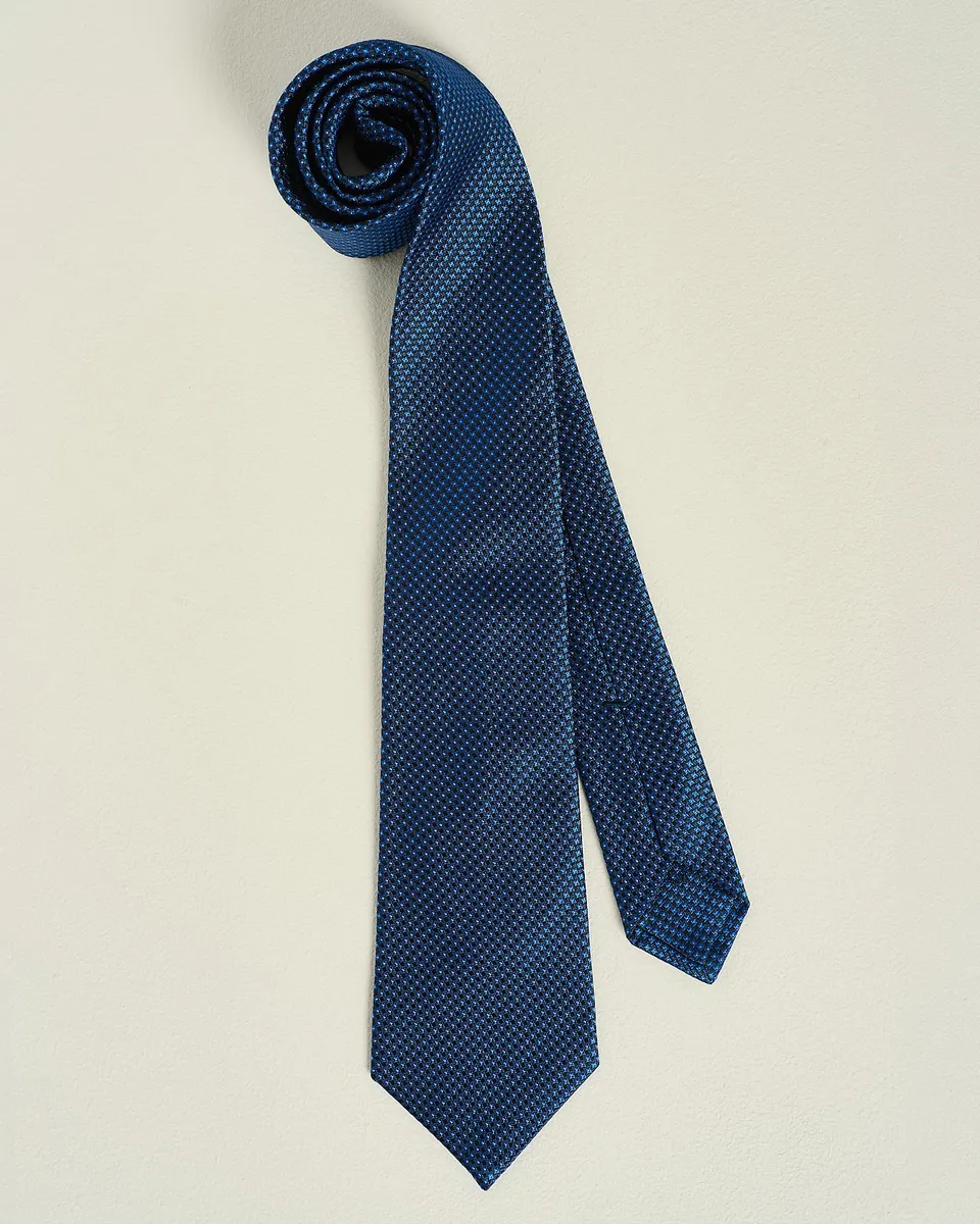 Kiton Seiden Krawatte gemustert 8,5 cm TU