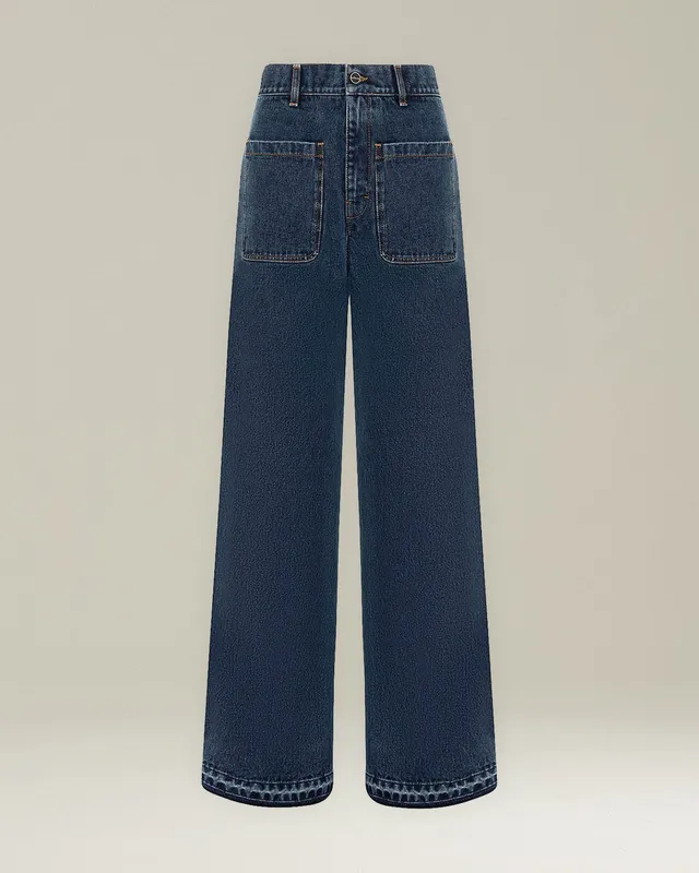 Kiton Sartorial Jeans Denimhose blau Stretch
